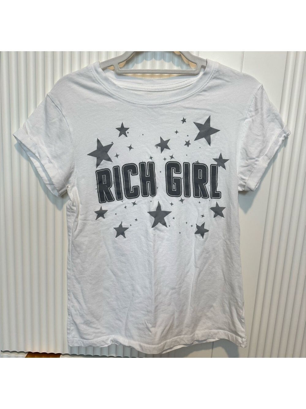 TEEGRAMS Rich Girl Fitted Tee NWOT - Picture 3 of 7